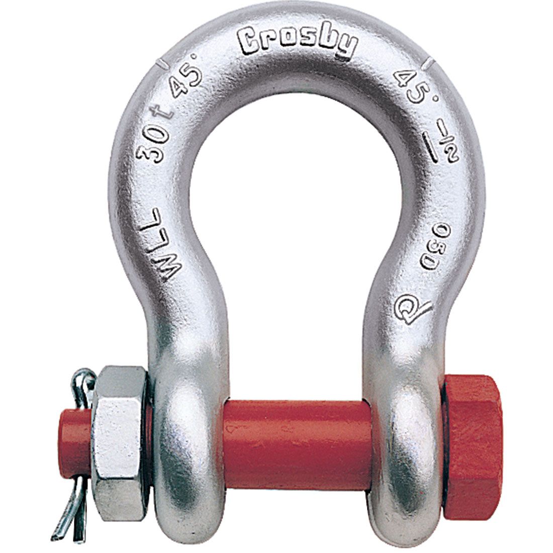 419-S Series Shackles 419 1/2 2t shackle w/screw pin carbon 