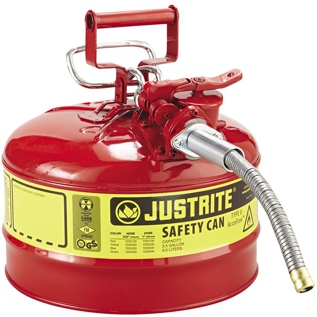 #10008 red new in box justrite safety can 